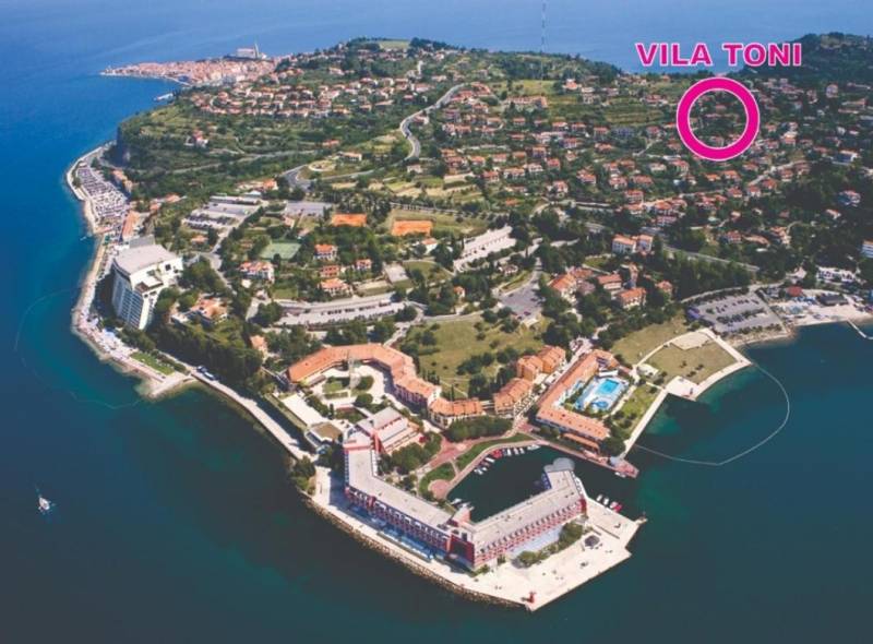 Apartments Vila Toni, Portorož - Lokacija