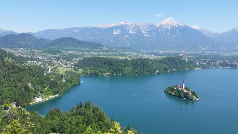 View from Mala Ojstrica – Lake Bled View from Mala Ojstrica – Lake Bled