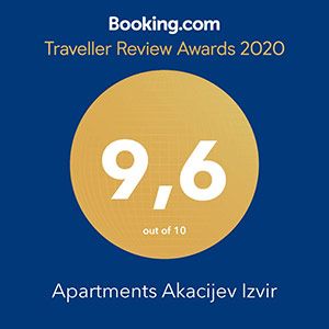 Booking.com award Akacijev izvir